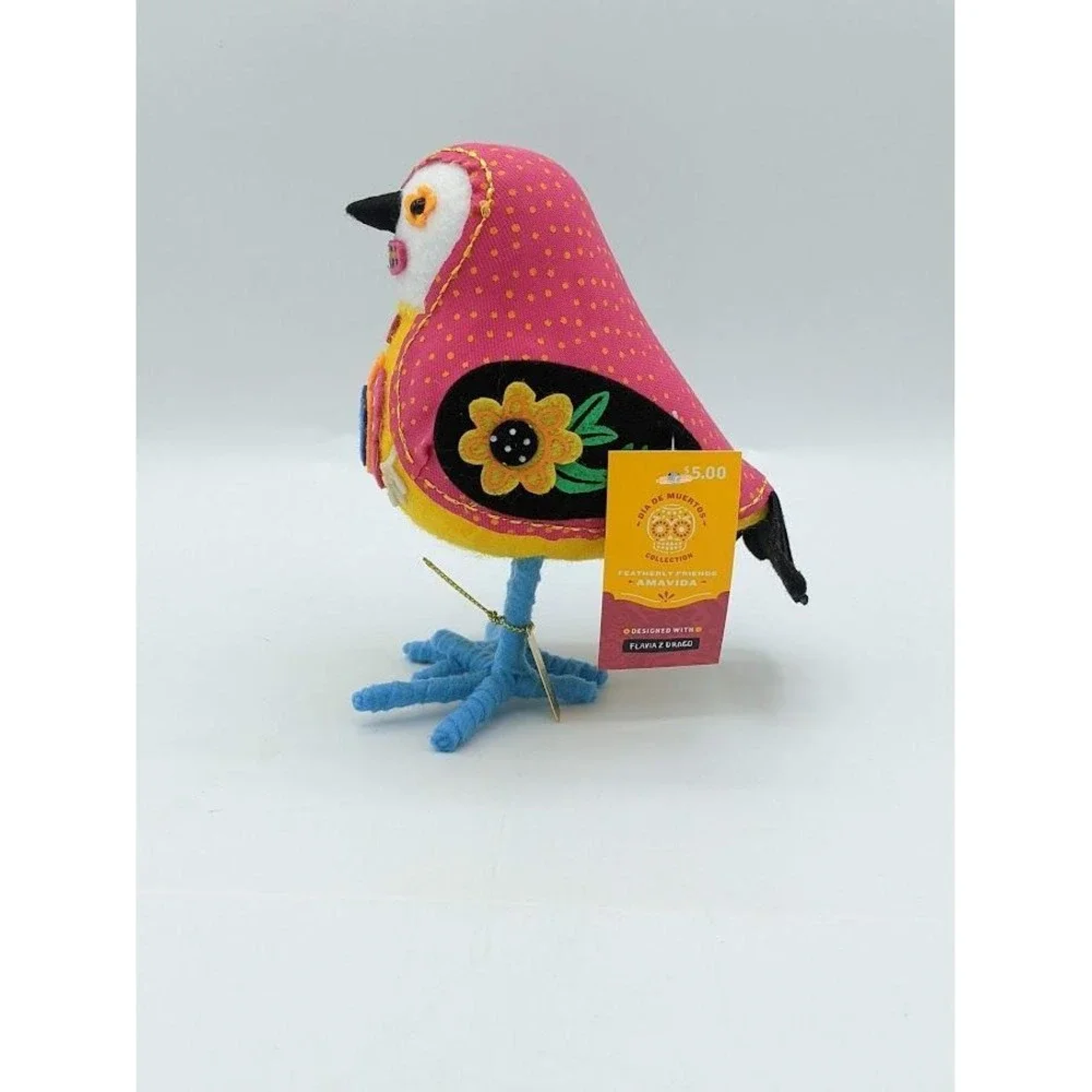 Target Dia De Muertos Featherly Friends AMAVIDA Bird Felt‎ Fabric Halloween 2022